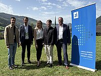 v.l.nr.: Kilian Dorner, Lukas Silbernagl, Daniela Gruber, Eduard Fröschl, Alois Vahrner